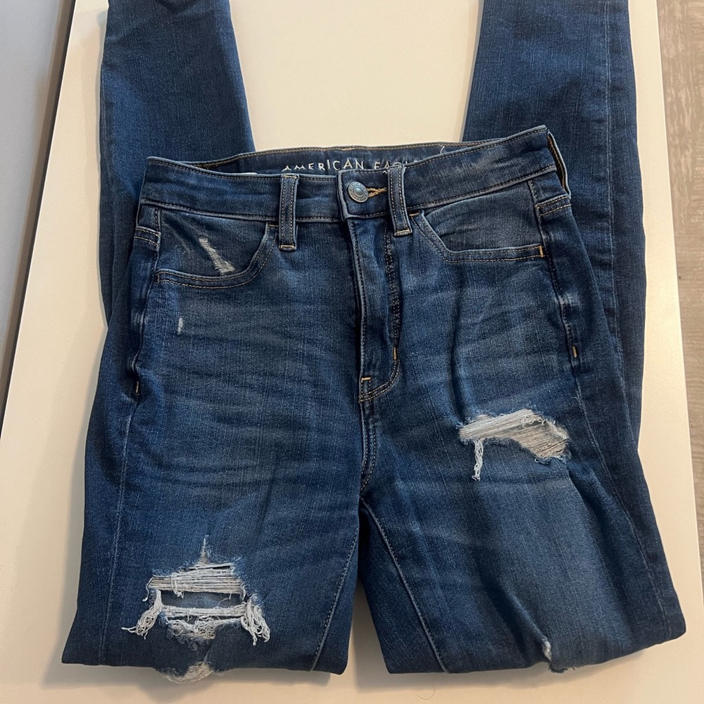 RIPPED JEANS dark denim